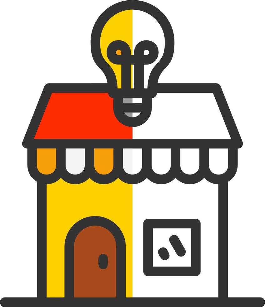 Electronics Shop Vector Icon Design