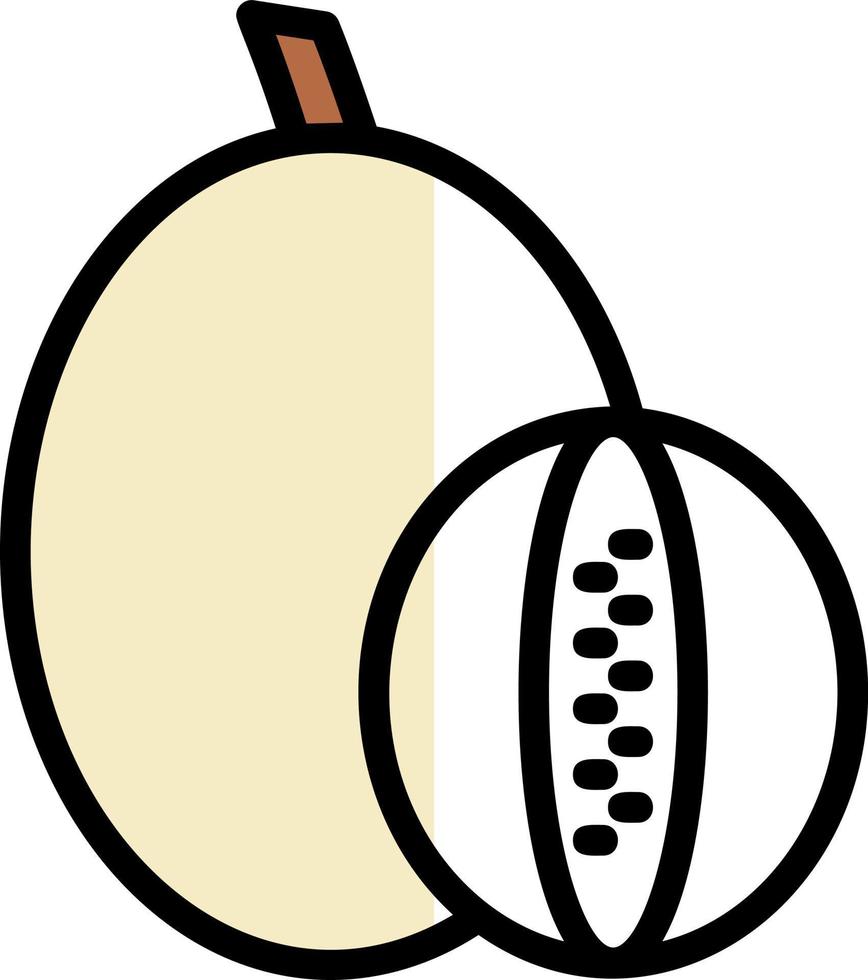 Rockmelon Vector Icon Design