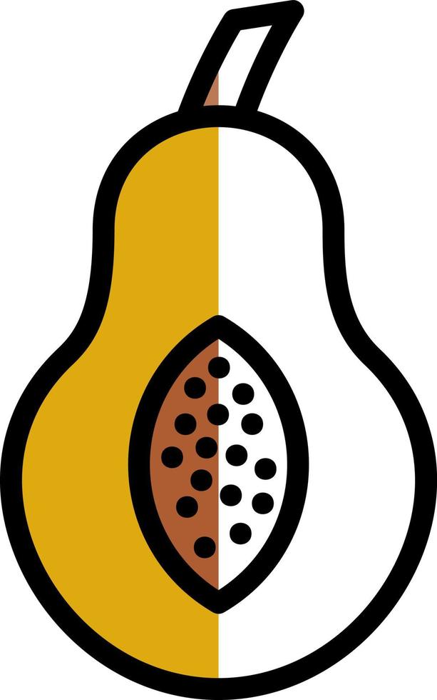 diseño de icono de vector de papaya