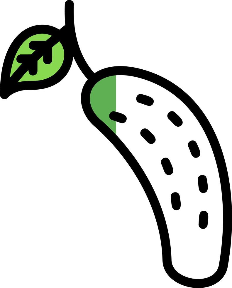 diseño de icono de vector de pepino