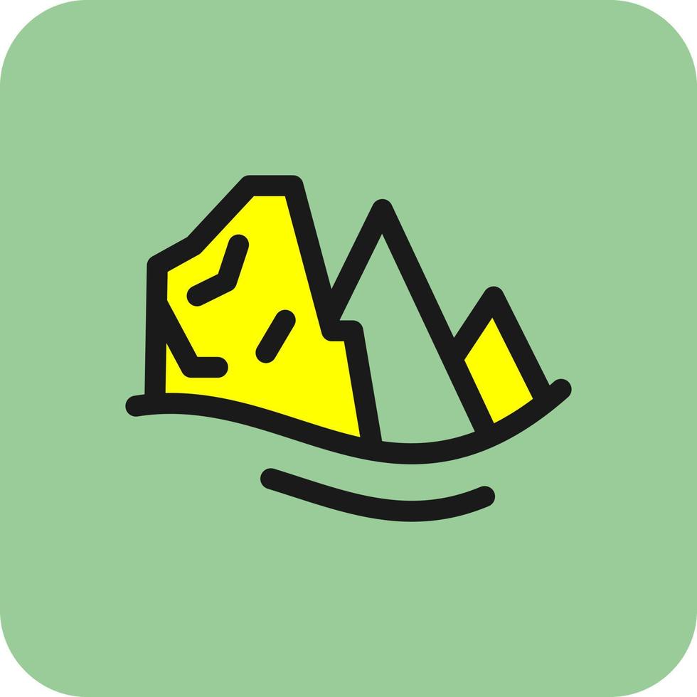 Mountains Vector Icon Design