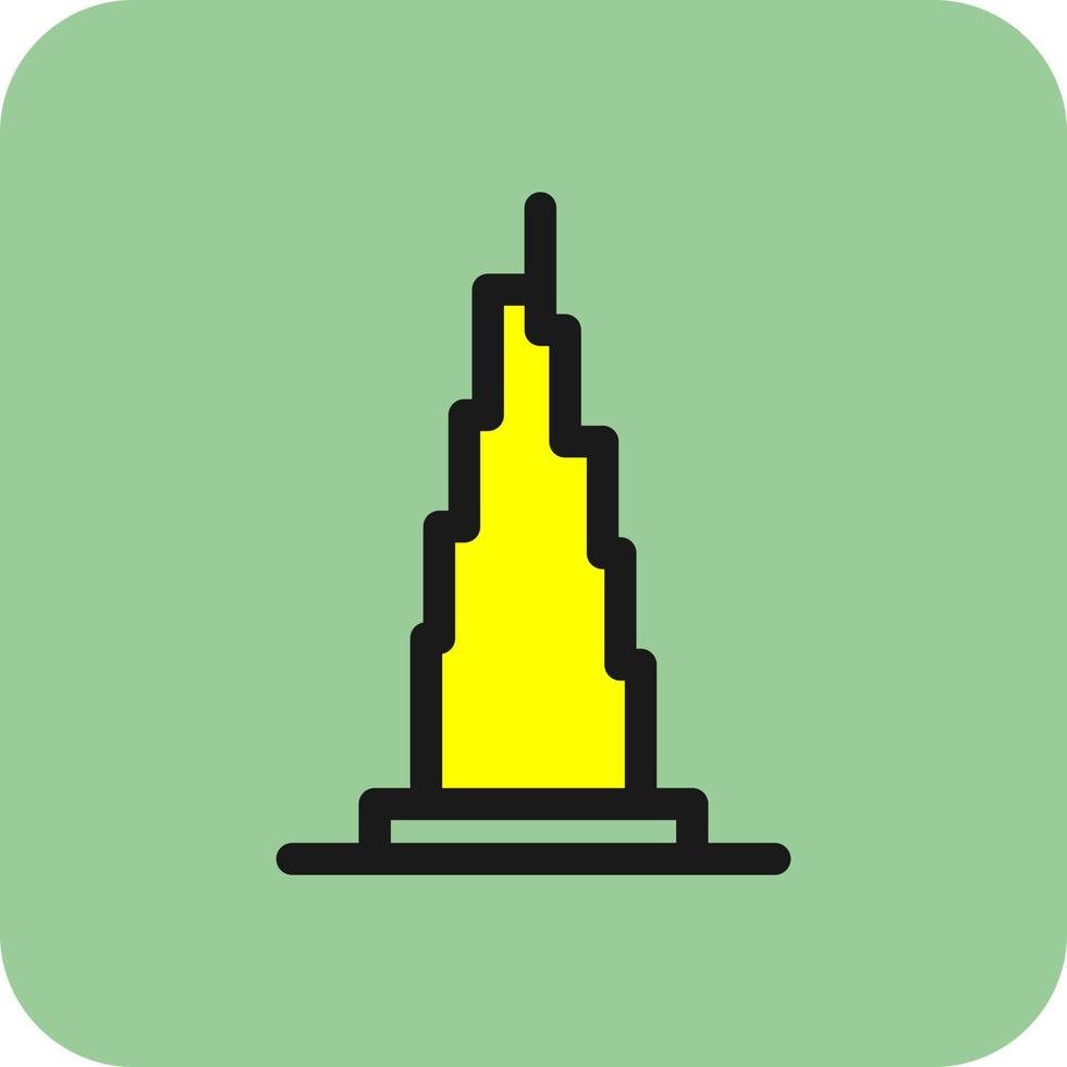 Burj Khalifa Vector Icon Design