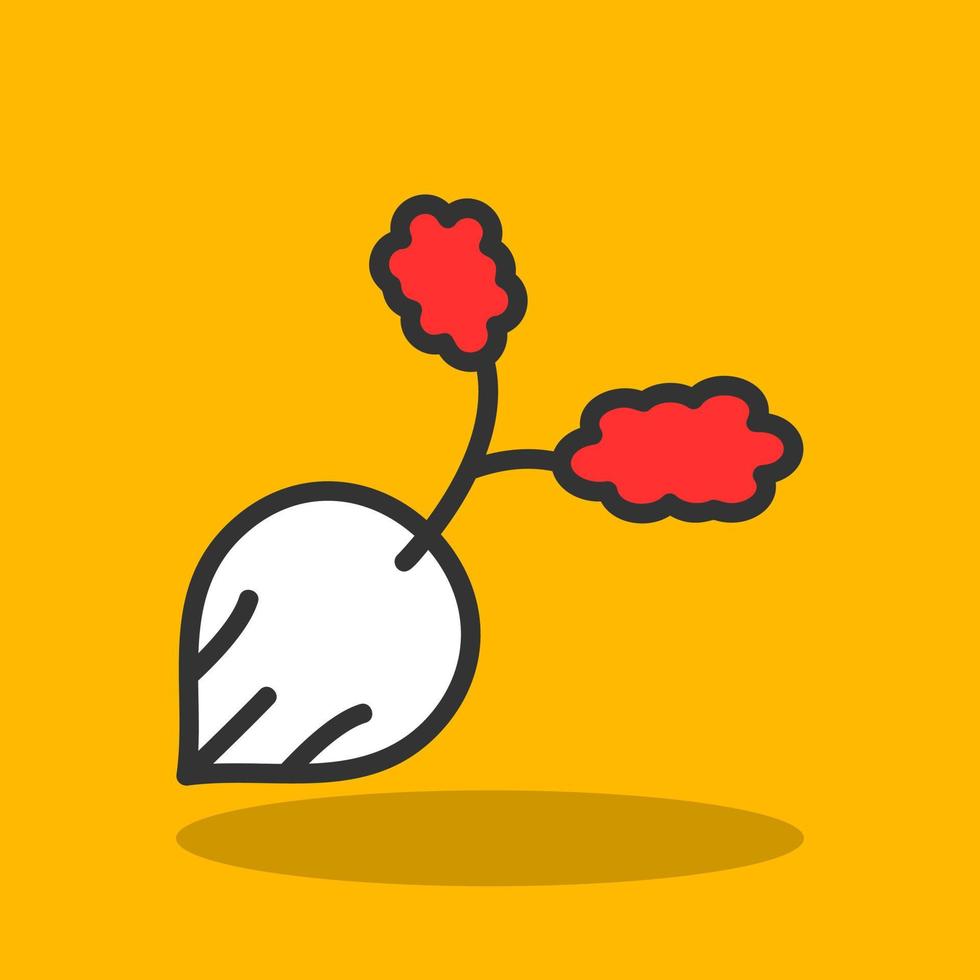 Radish Vector Icon Design