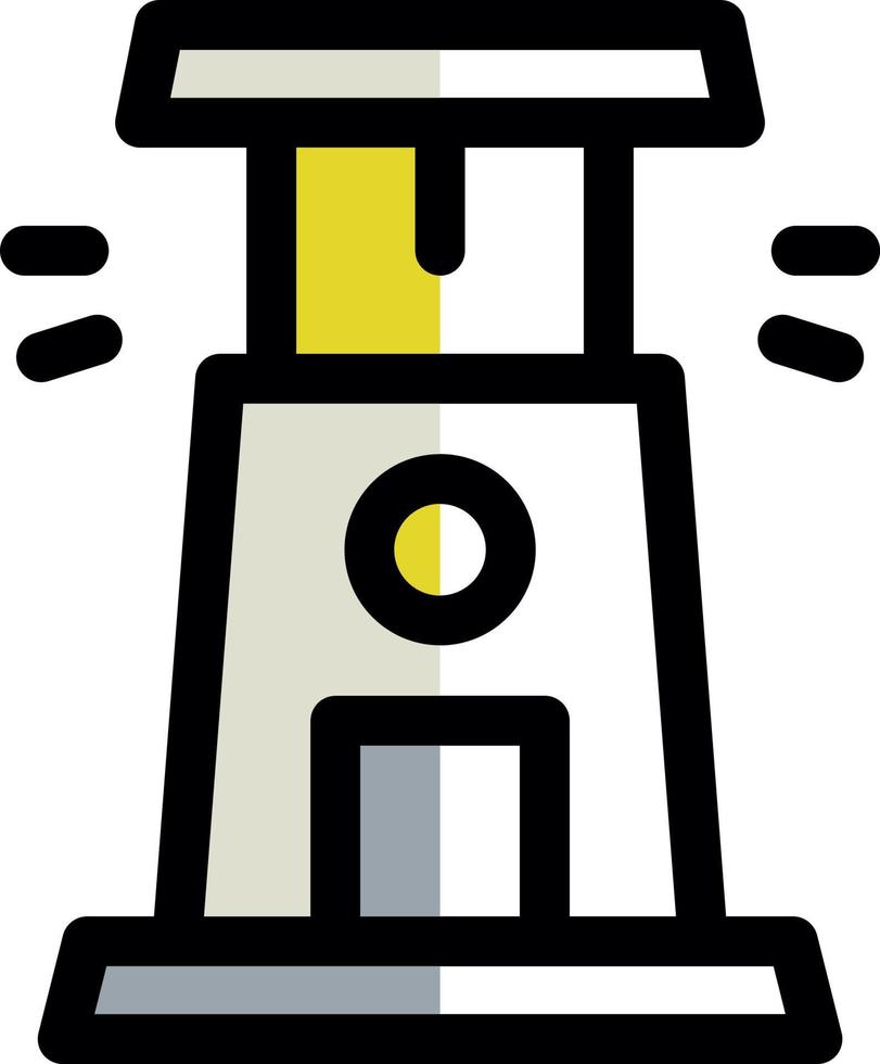 Lighthouse Vector Icon Design