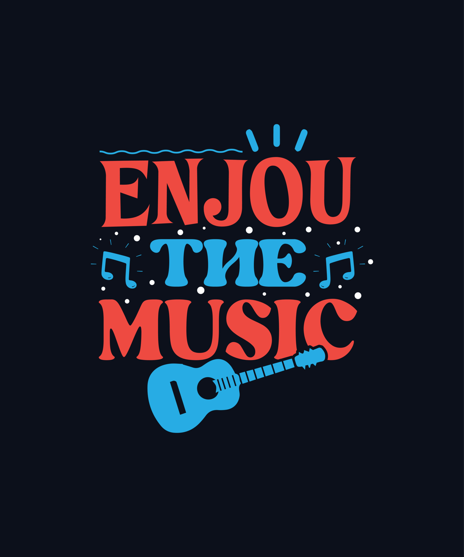 Music T Shirt Design simple typography and vector music t shirt style