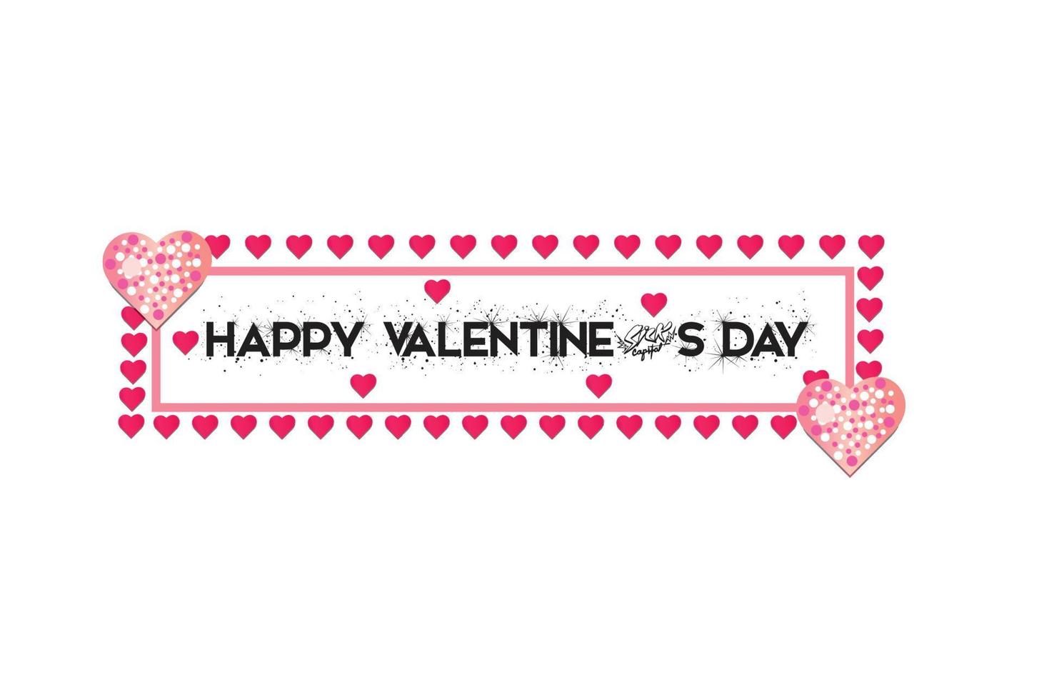 Happy Valentine's Day wish card vector