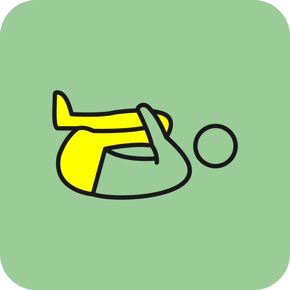 Knee Press Vector Icon Design