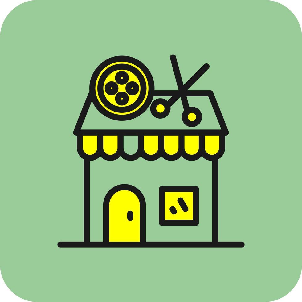 Tailor Shop Vector Icon Design