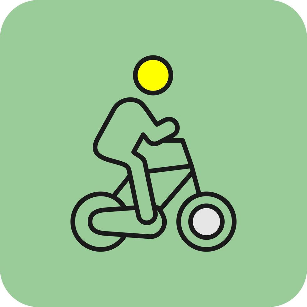 Cycling Person Vector Icon Design