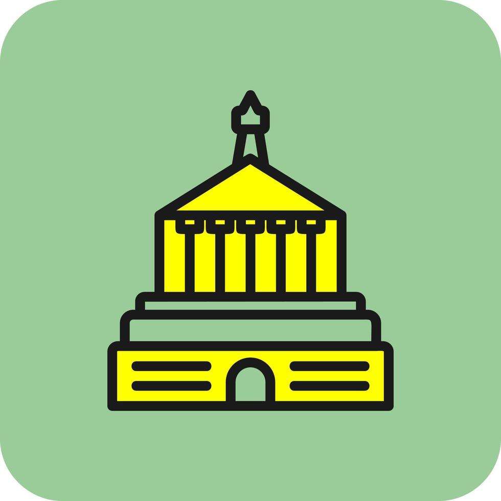 Halicarnassus Mausoleum Vector Icon Design