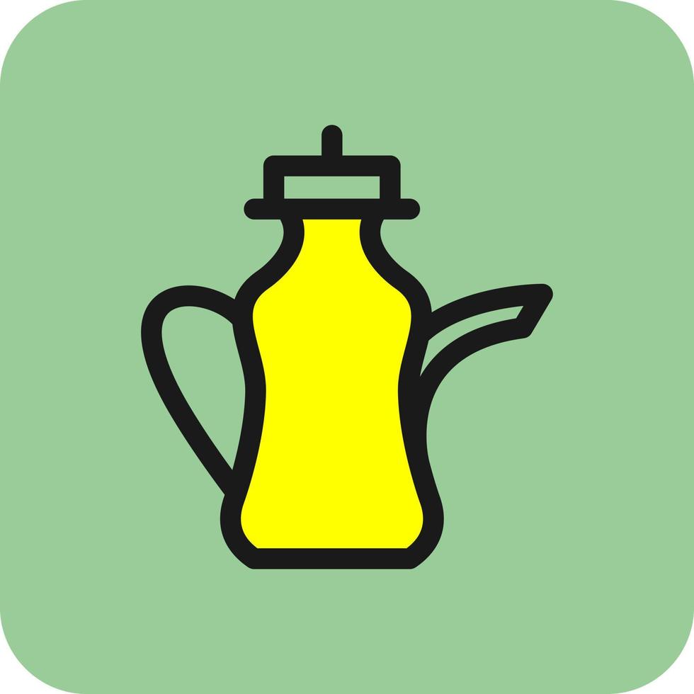 Arabic Teapot Vector Icon Design