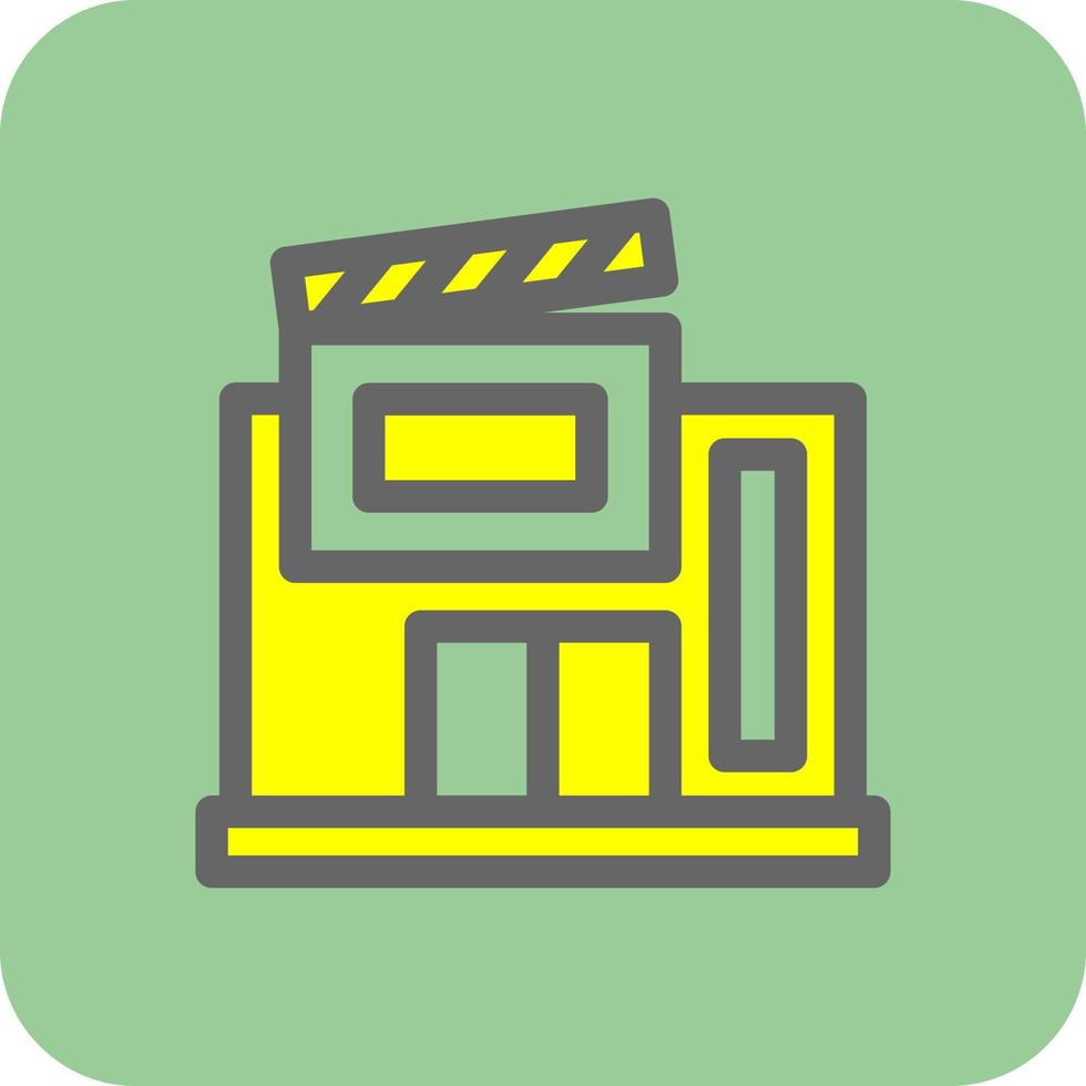 diseño de icono de vector de estudio de cine