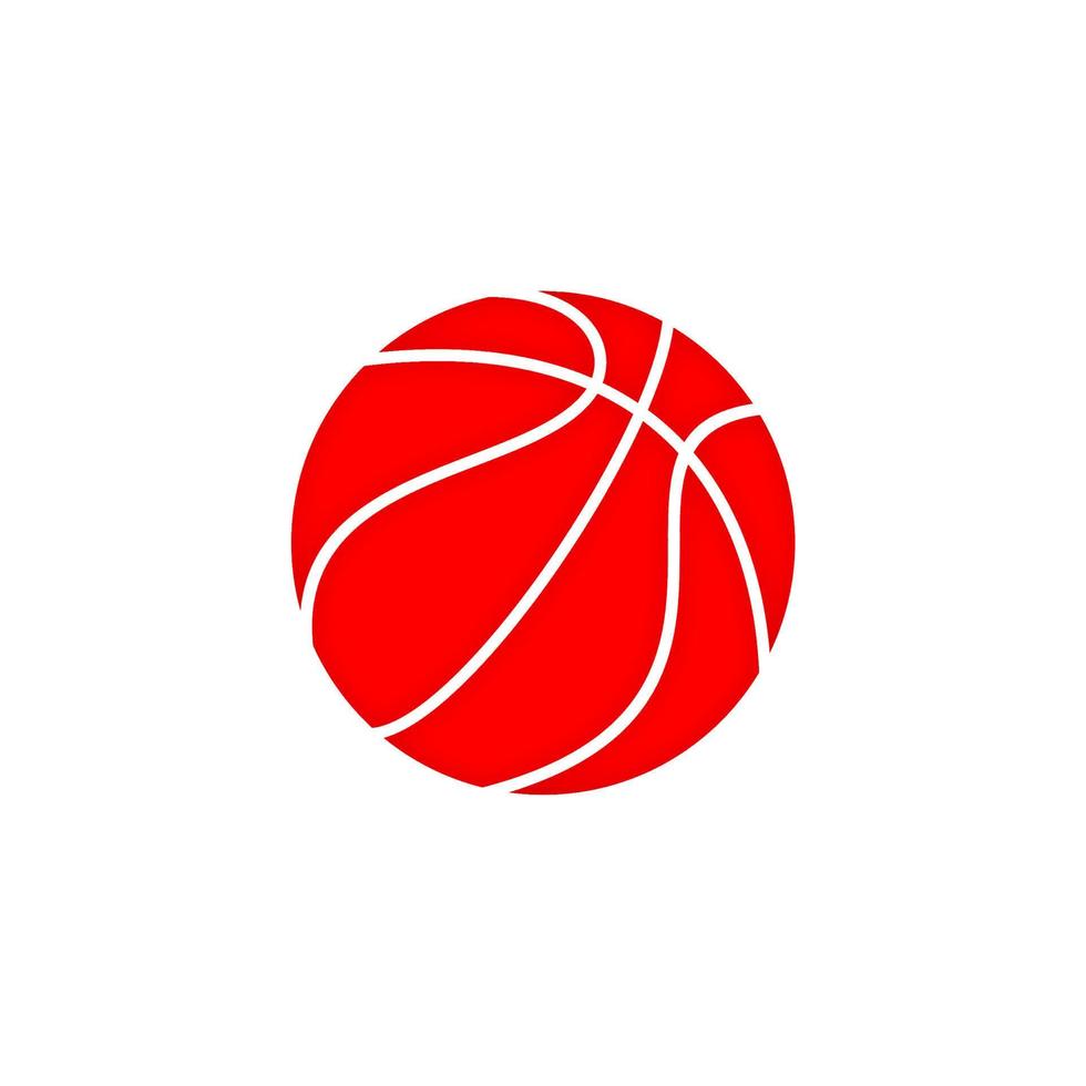 basketball hoop and basketball simple icon vector