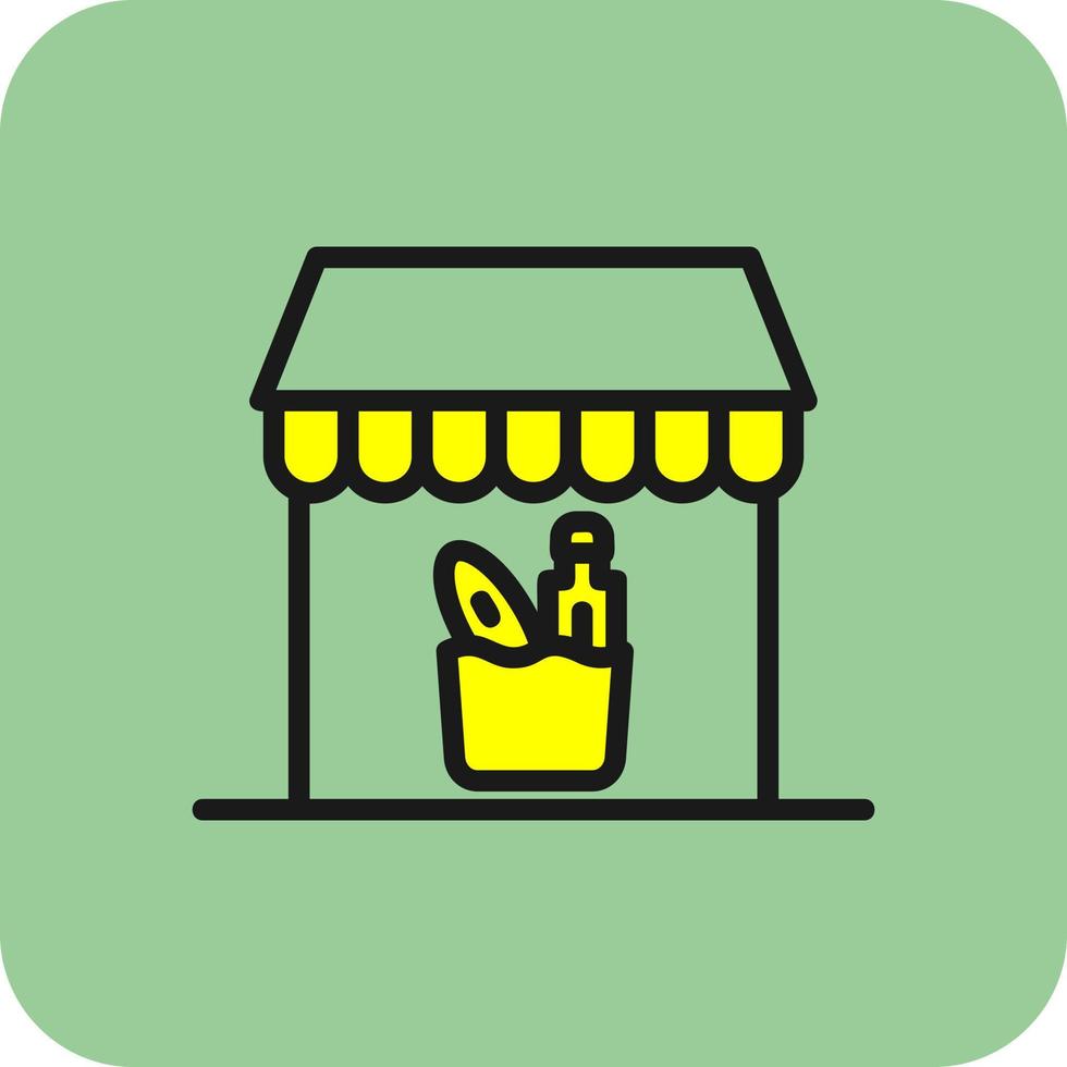 diseño de icono de vector de tienda de comestibles