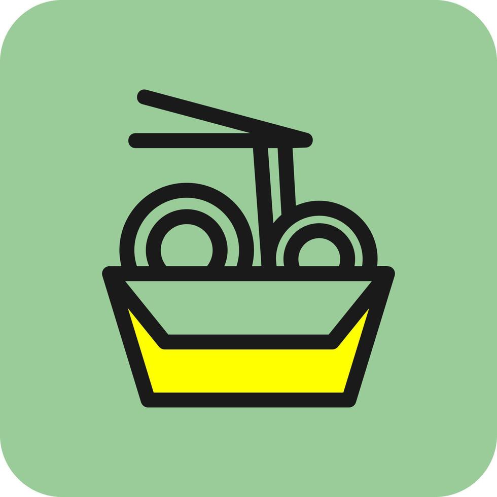 Pad Thai Vector Icon Design