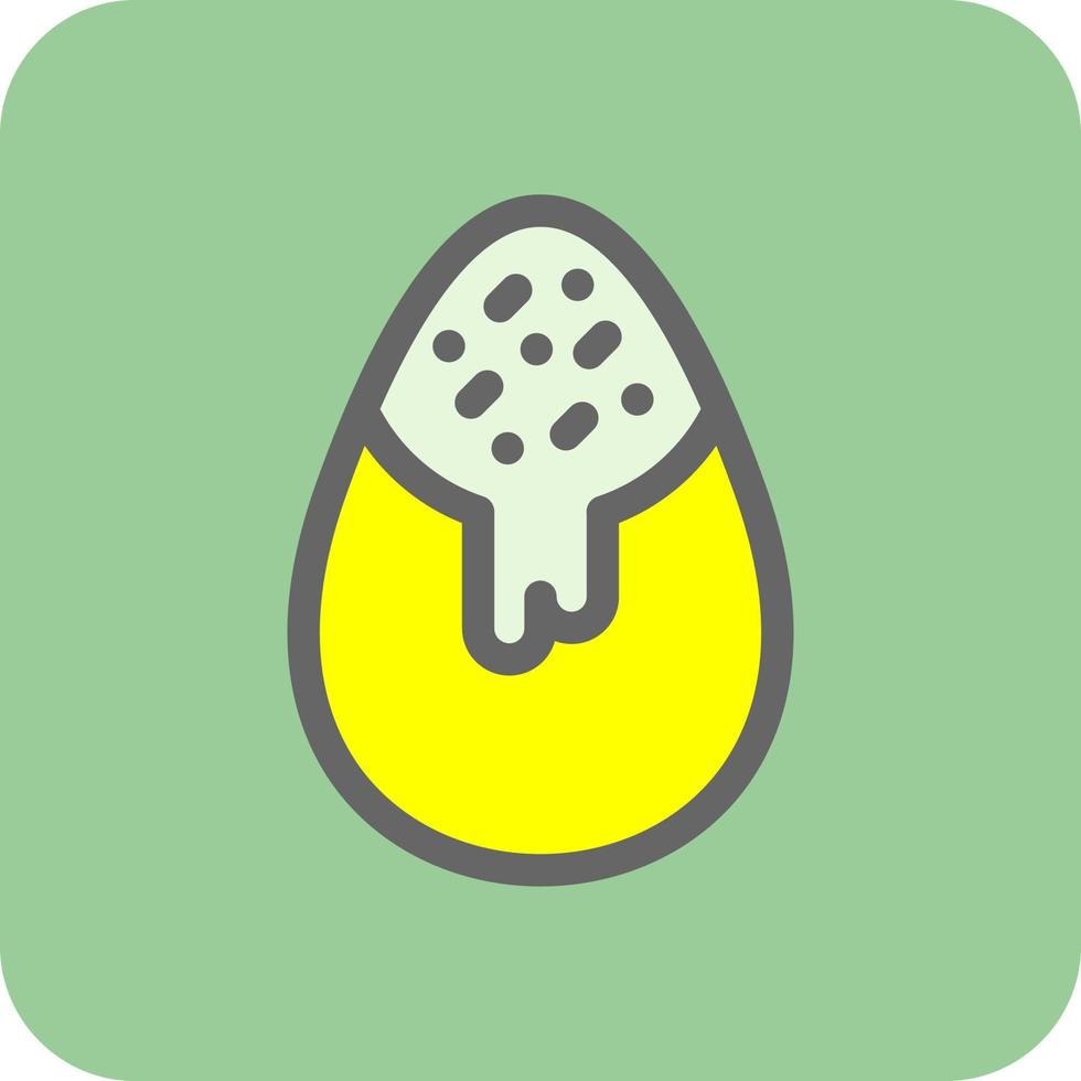 Chocolate Egg Vector Icon Design