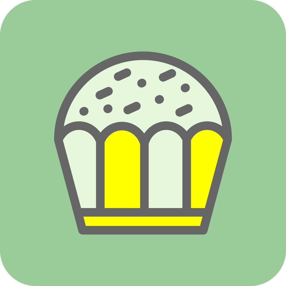 diseño de icono de vector de cupcake