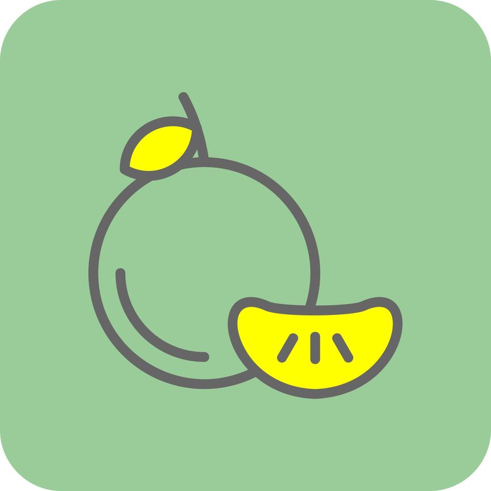 Mandarin Vector Icon Design