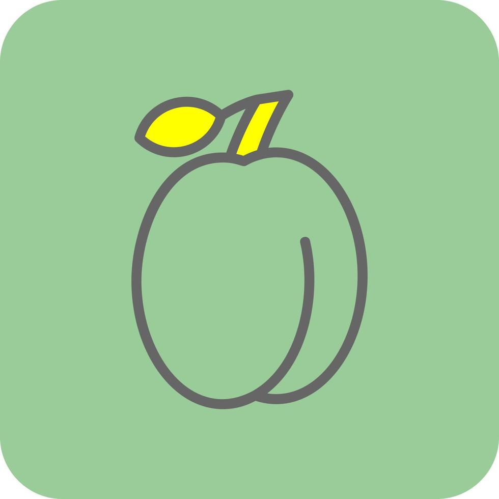 Plum Vector Icon Design