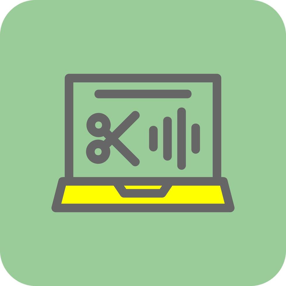 Audio Editing Vector Icon Design