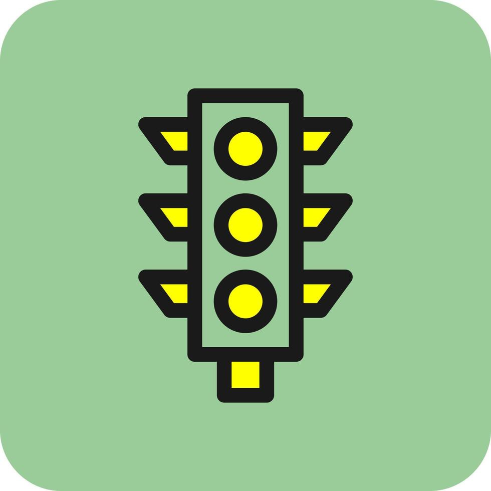 Traffic Light Vector Icon Design