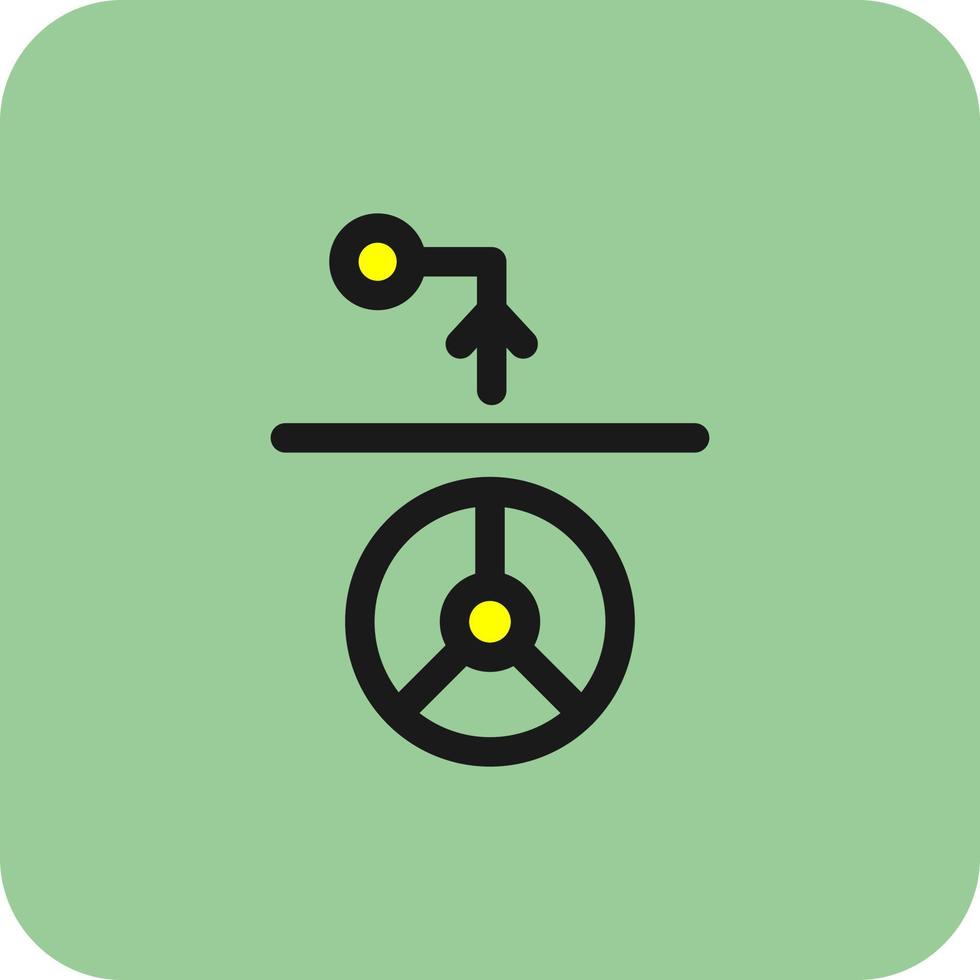 Driving Route Vector Icon Design