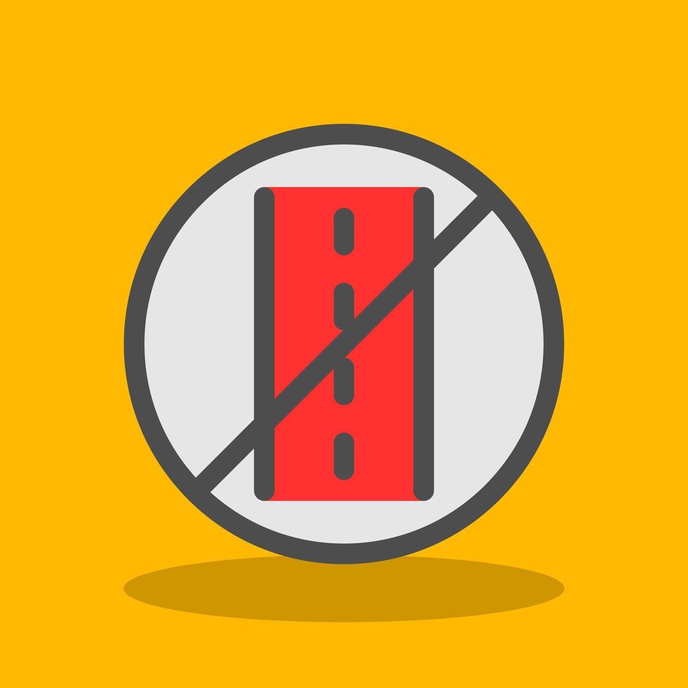 Sealed Road Vector Icon Design