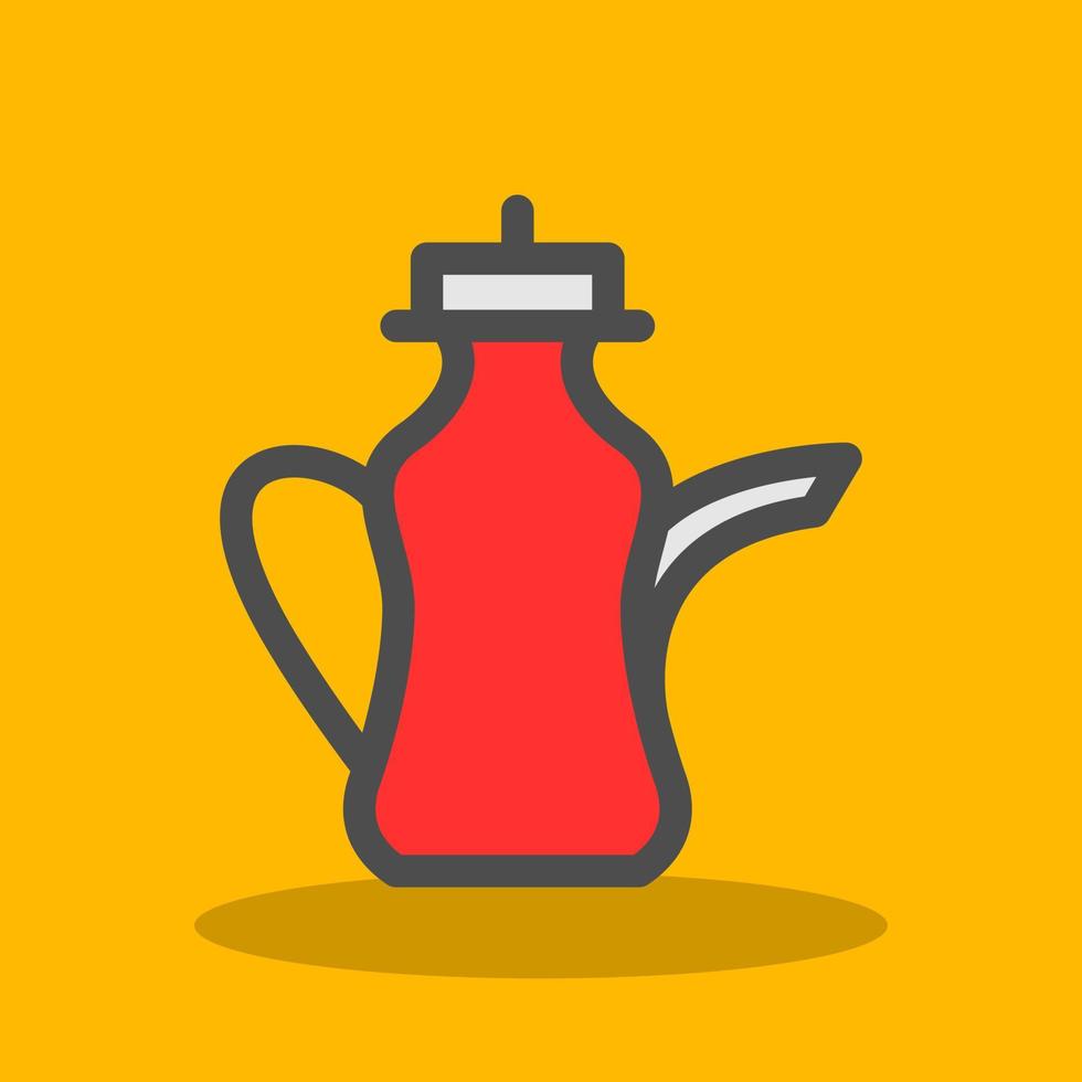 Arabic Teapot Vector Icon Design