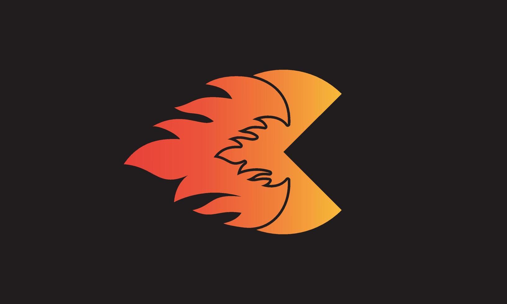 fuego letra C logo diseño vector modelo. hermosa logotipo diseño para fuego llamas empresa marca.