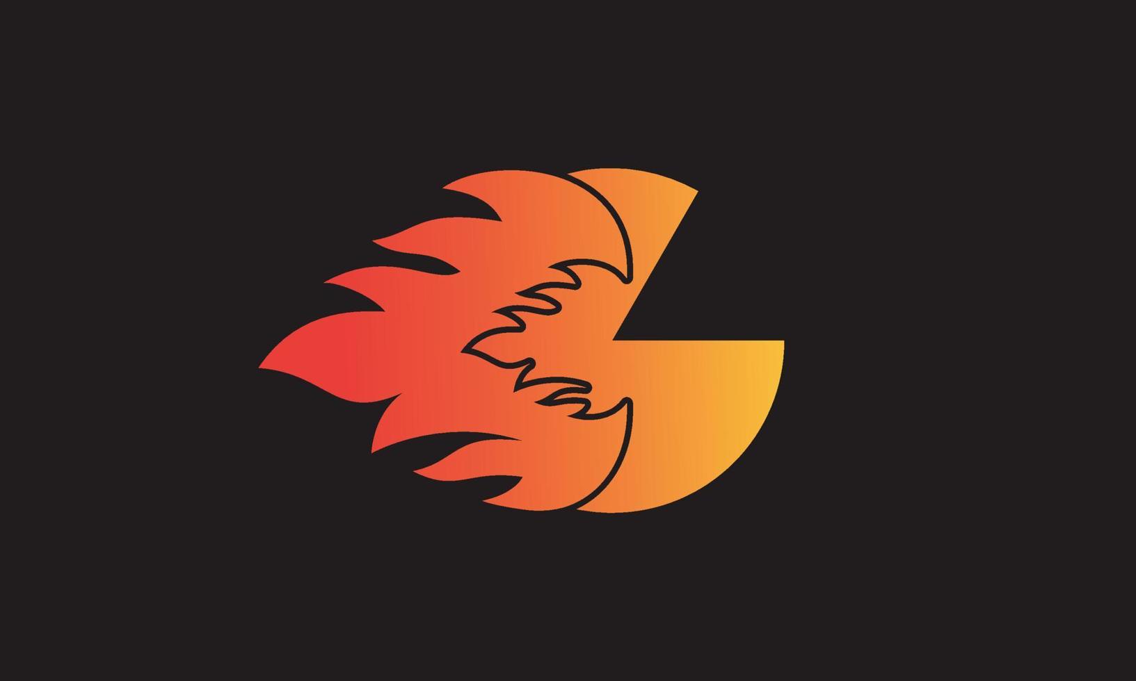 Flame Letter G Logo Design Vector Template. Beautiful Logotype Design For Fire Flames Company Branding.