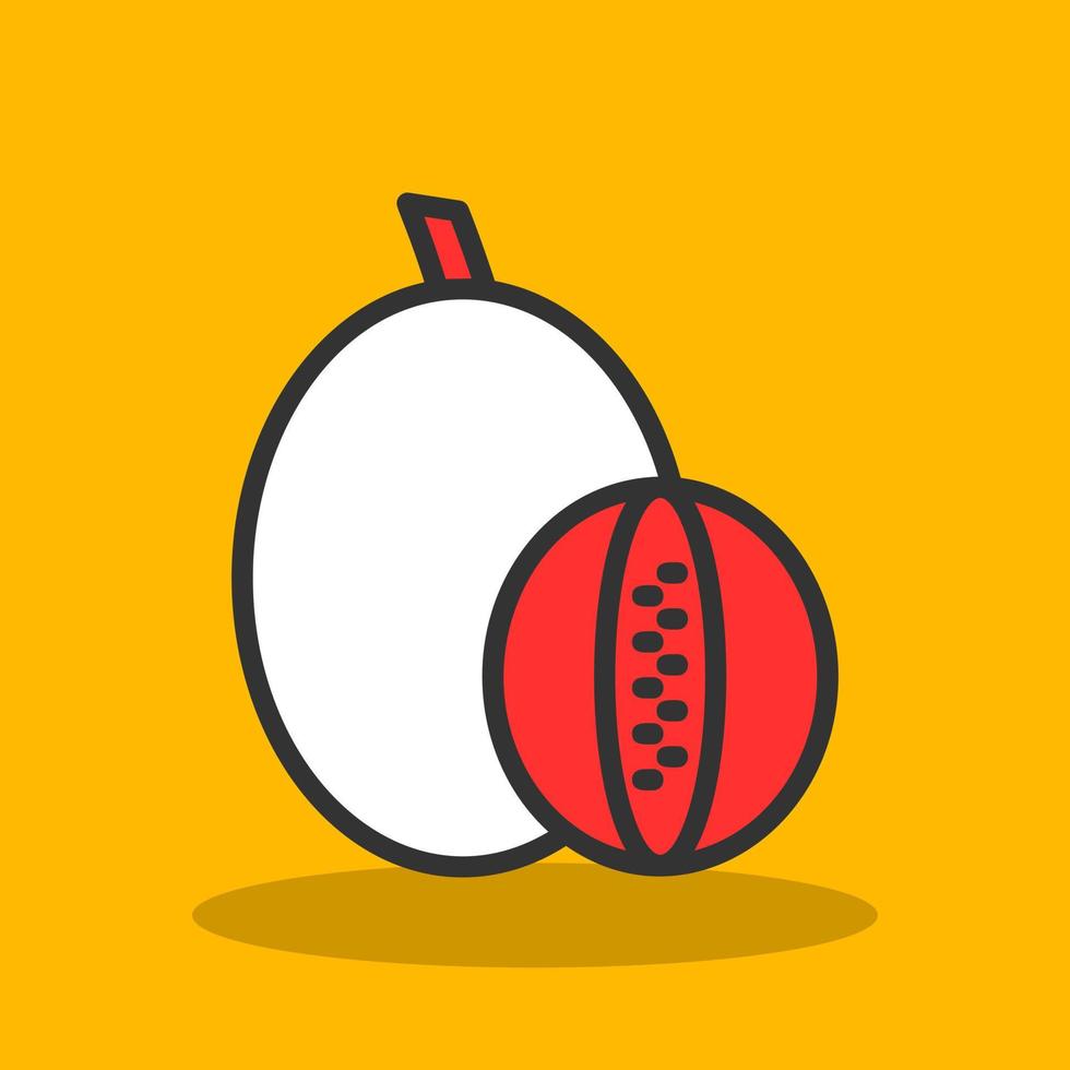 Rockmelon Vector Icon Design