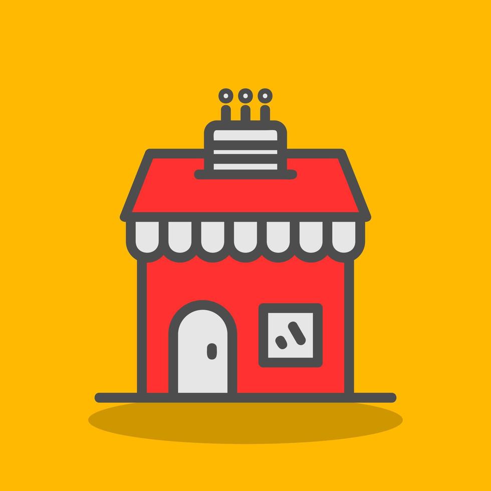 Cake Shop Vector Icon Design