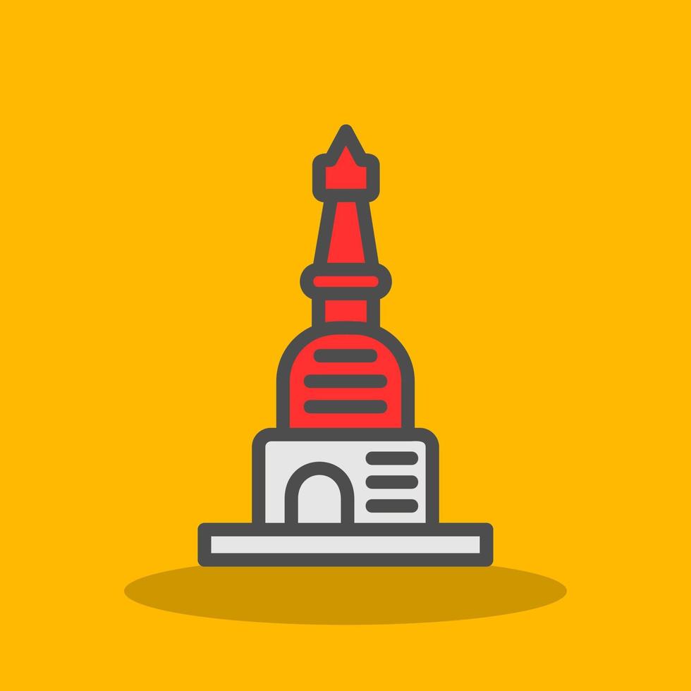 Stupa Vector Icon Design