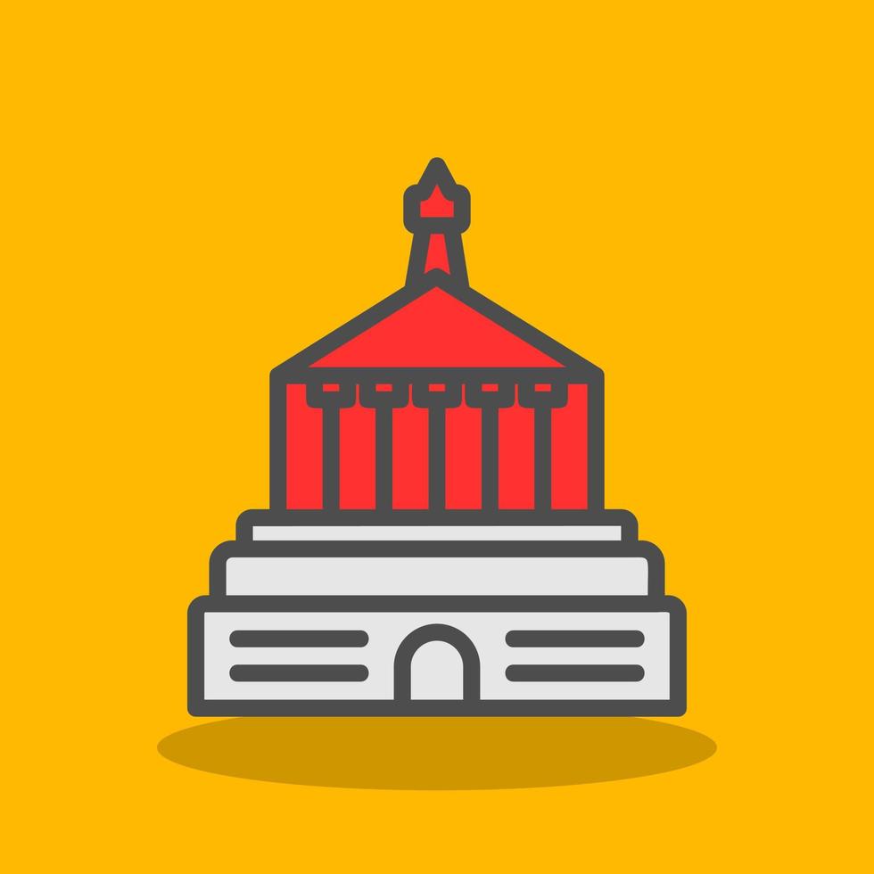 Halicarnassus Mausoleum Vector Icon Design
