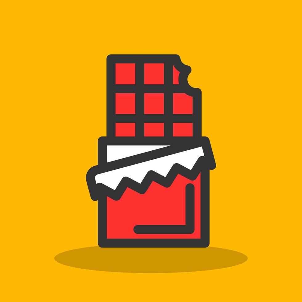 Chocolate Bar Vector Icon Design