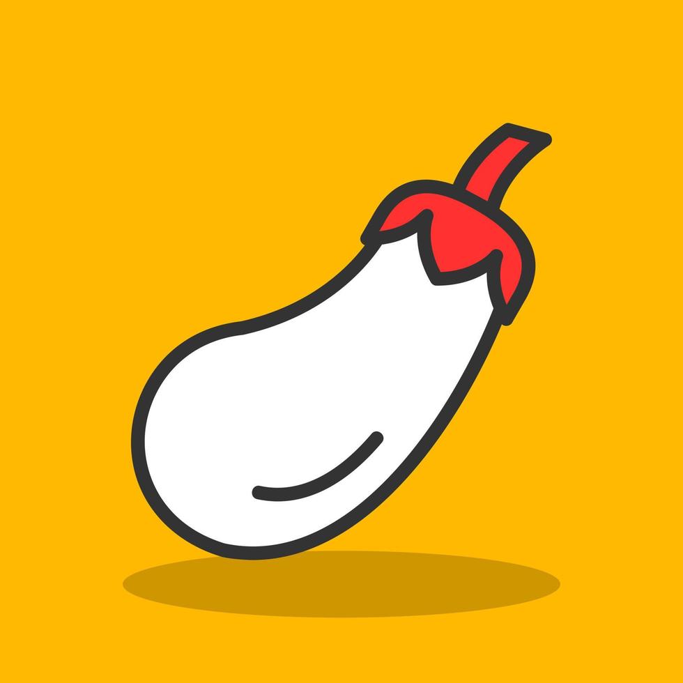 Eggplant Vector Icon Design