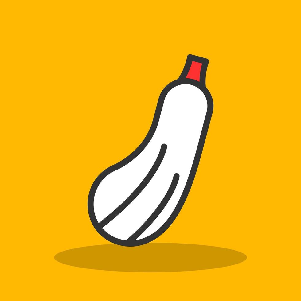 Zucchini Vector Icon Design