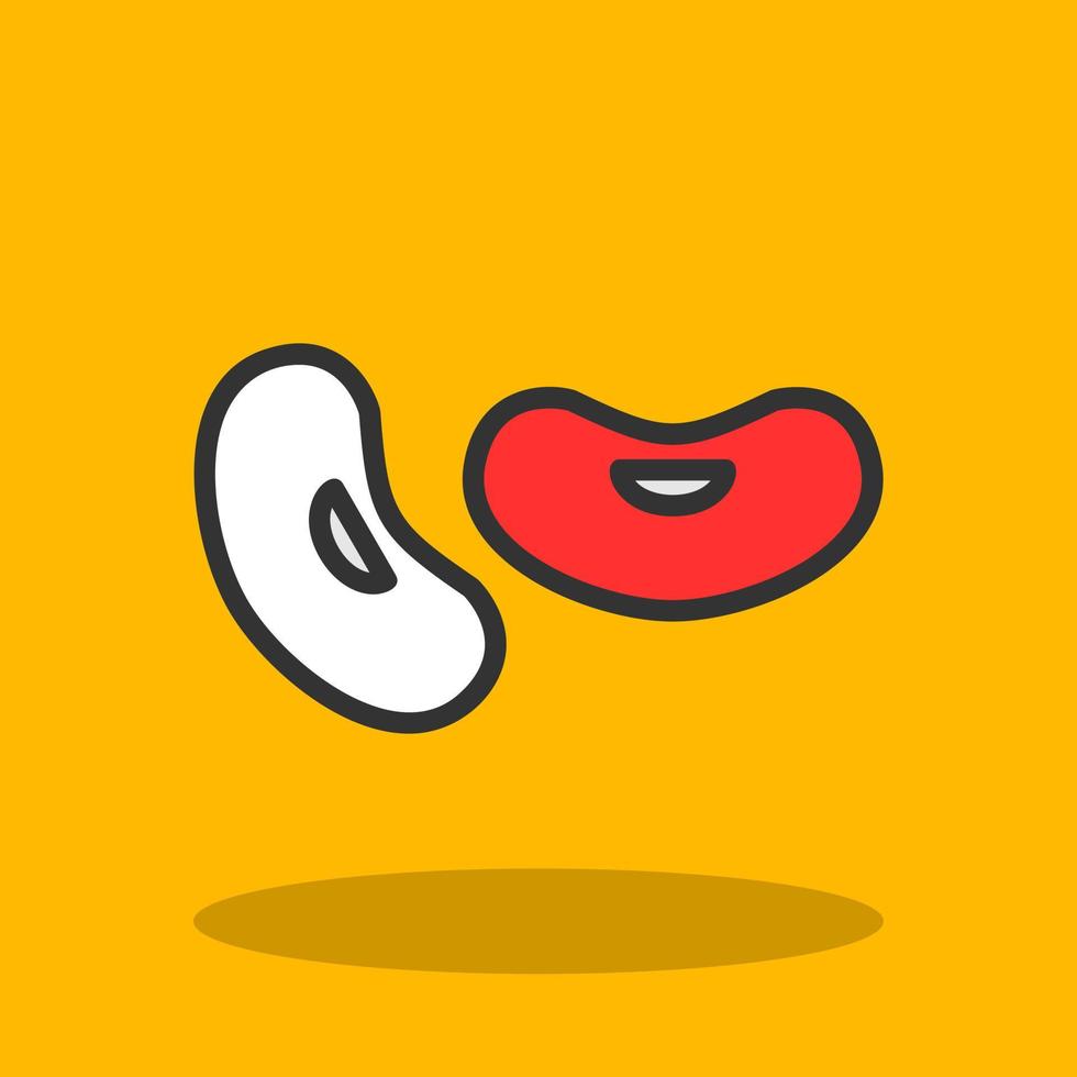 Bean Vector Icon Design