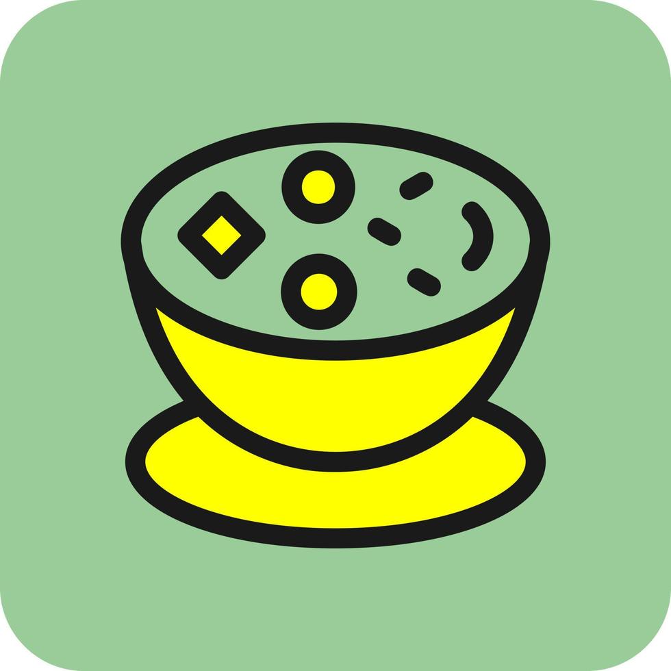 Clam Chowder Vector Icon Design