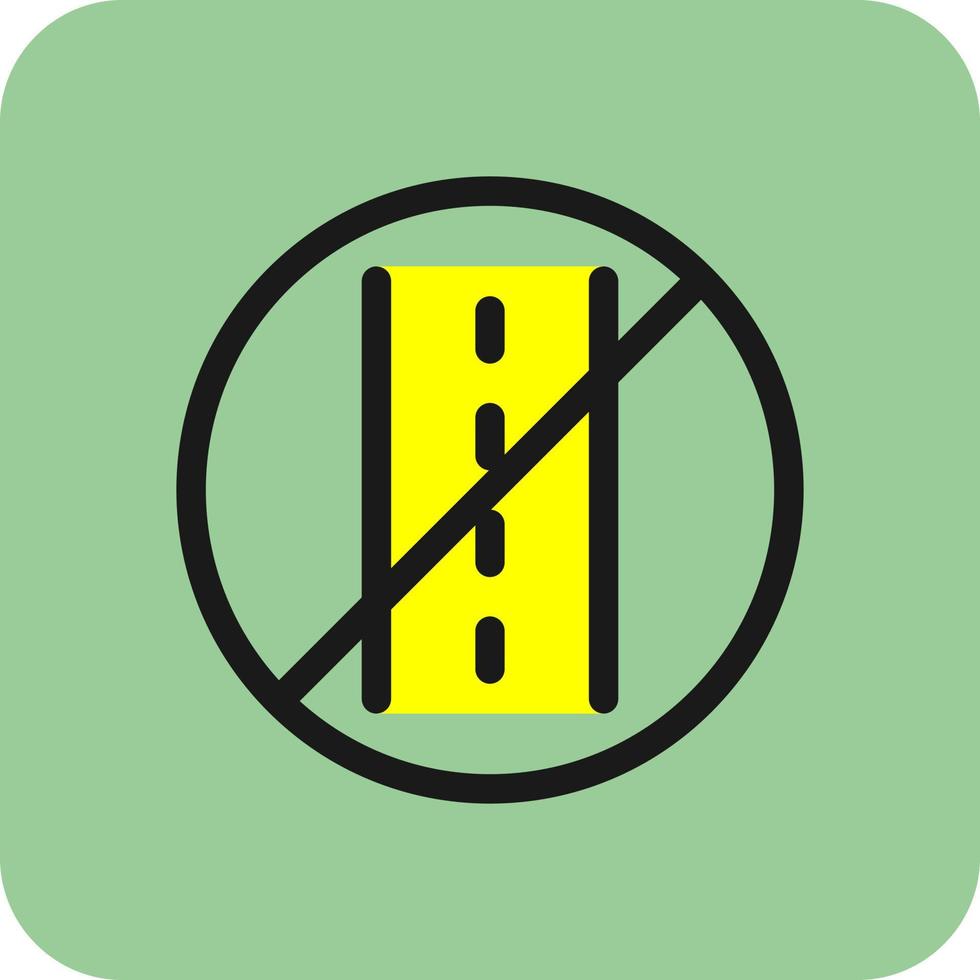 Sealed Road Vector Icon Design