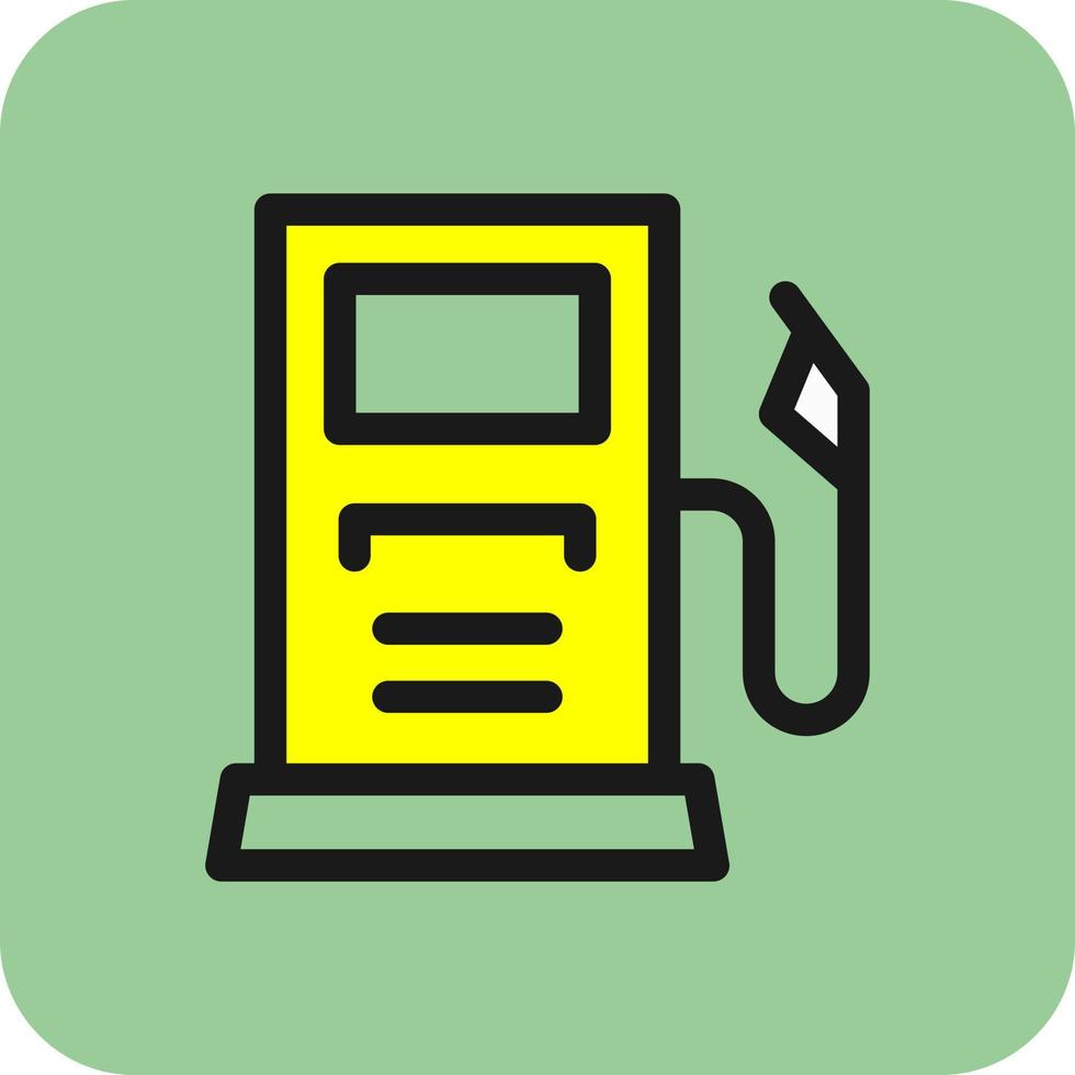 Gas Station Vector Icon Design