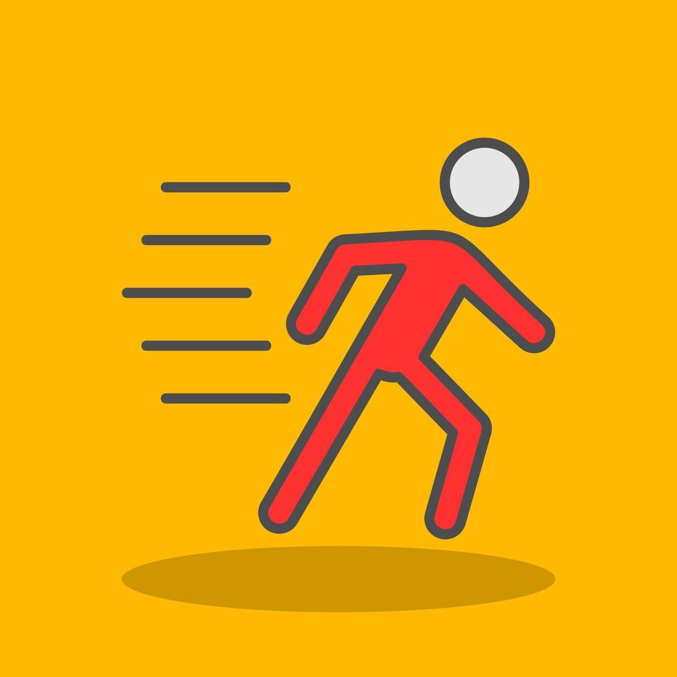 Running Person Vector Icon Design