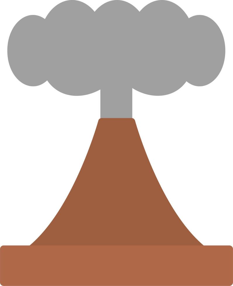 icono de vector de volcán