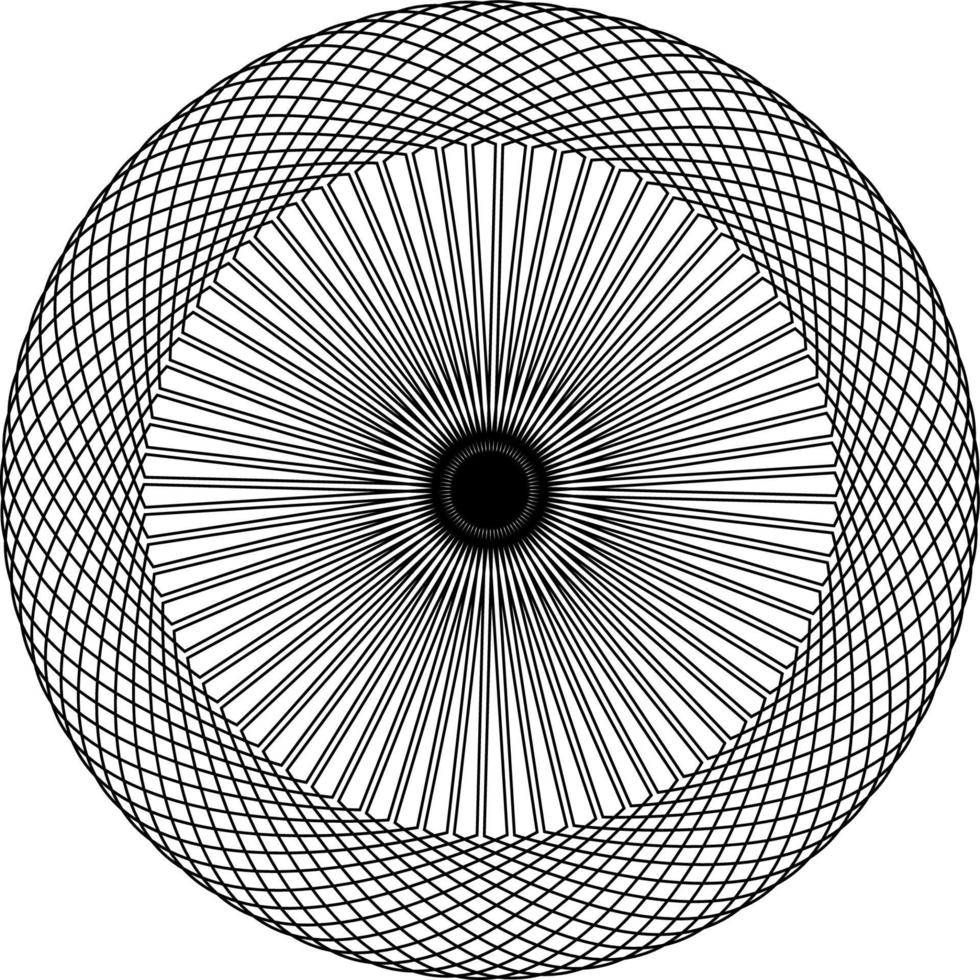 Vector abstract spiral mandala art design