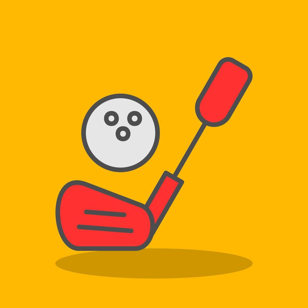 Golf Sticks Vector Icon Design