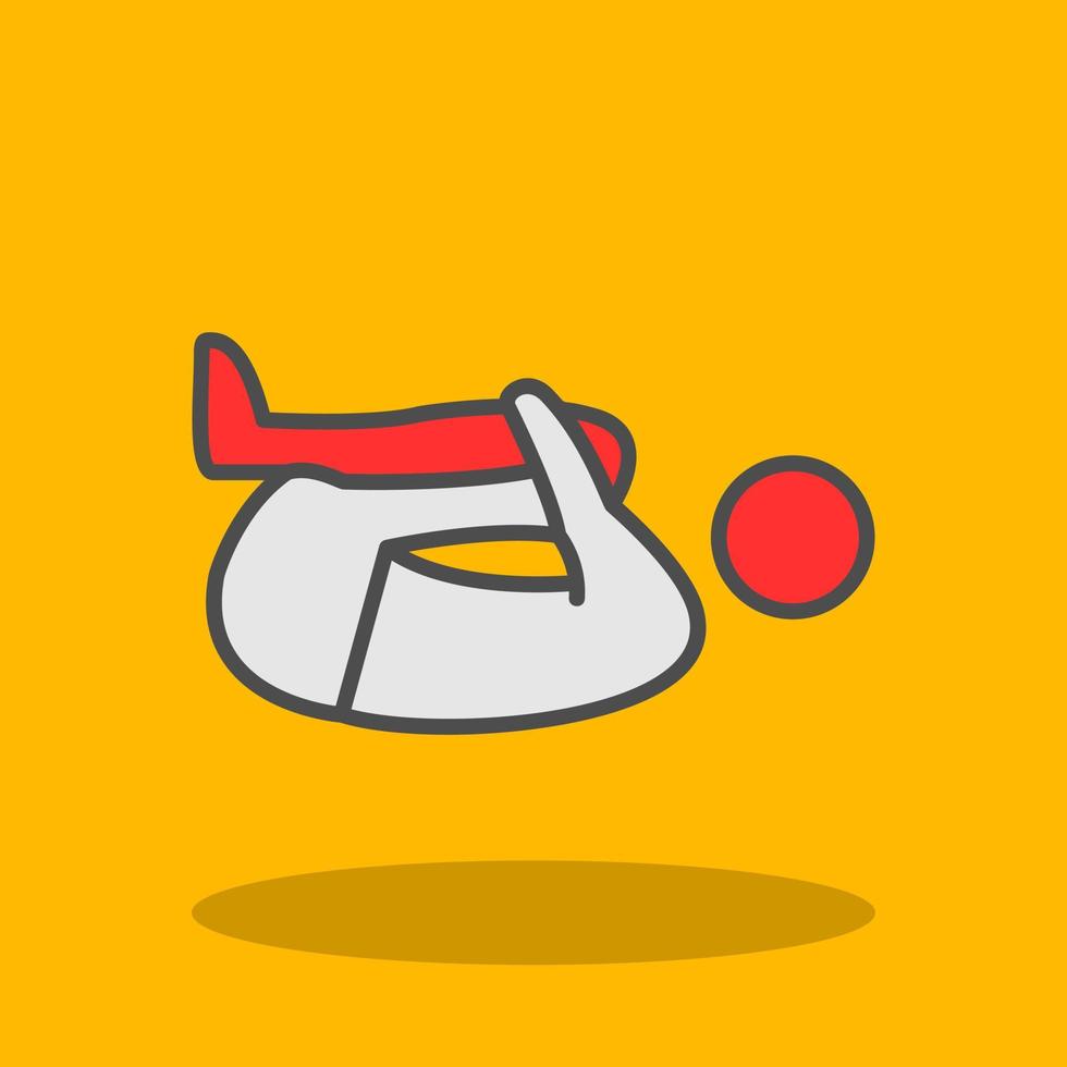 Knee Press Vector Icon Design