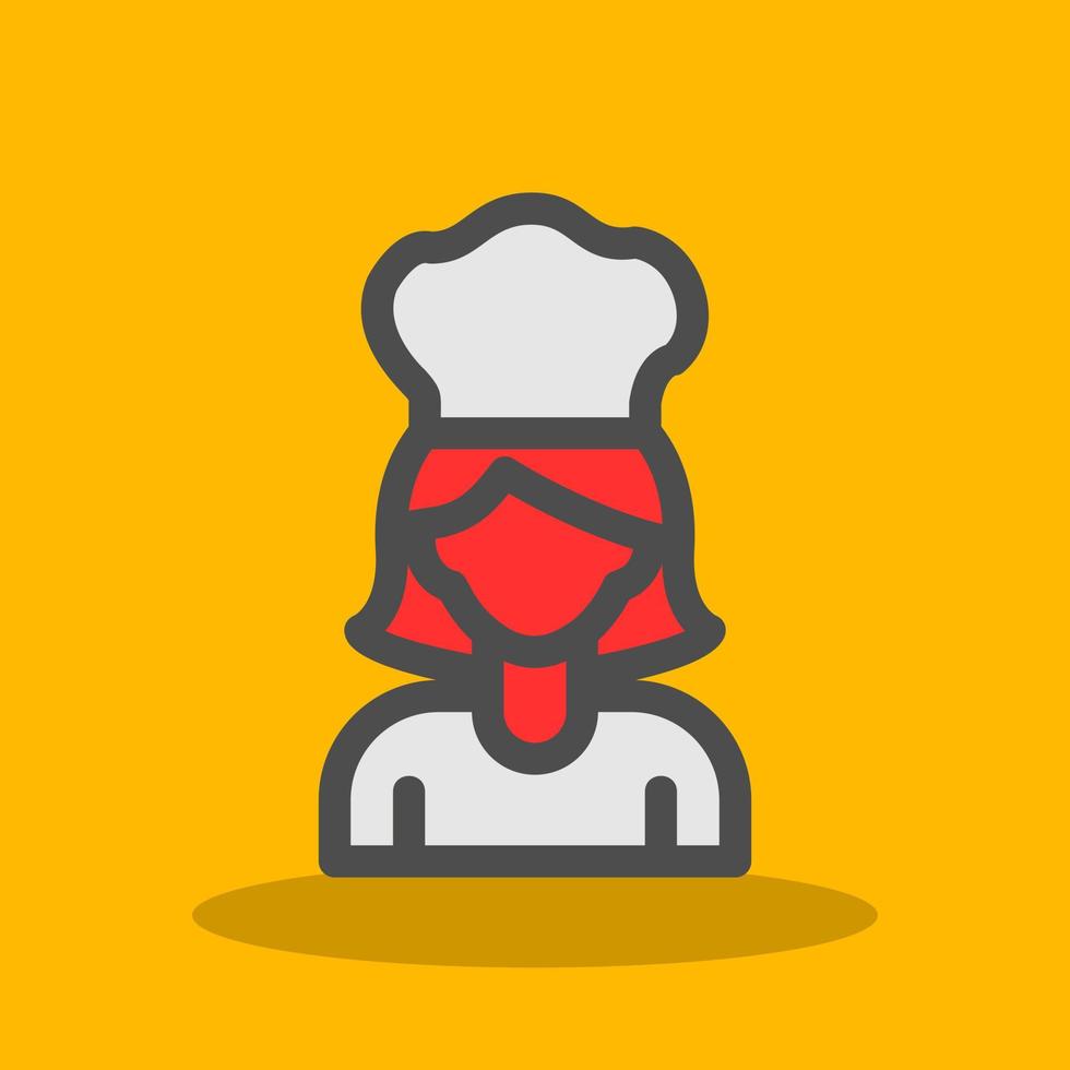 Chef Woman Vector Icon Design