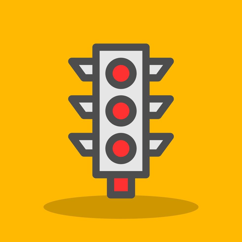 Traffic Light Vector Icon Design