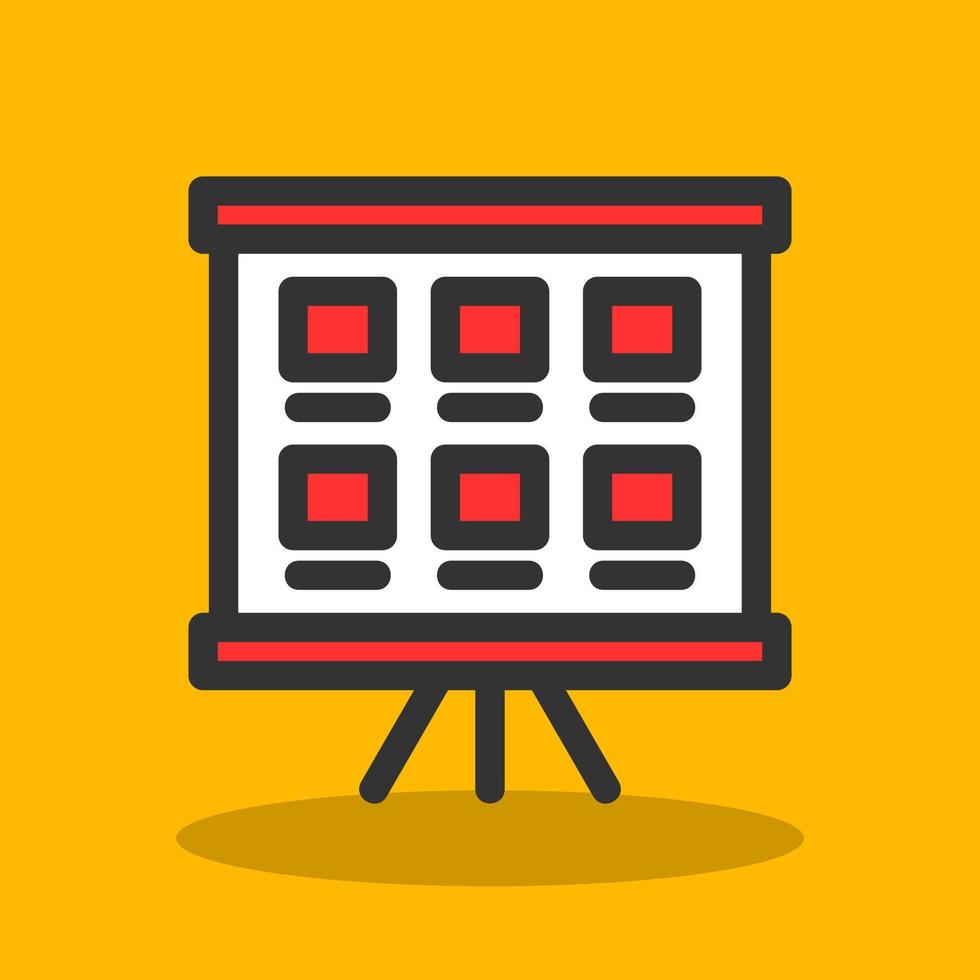 Storyboard Vector Icon Design