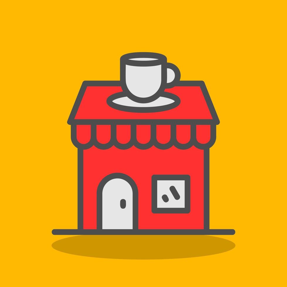 Coffee Shop Vector Icon Design